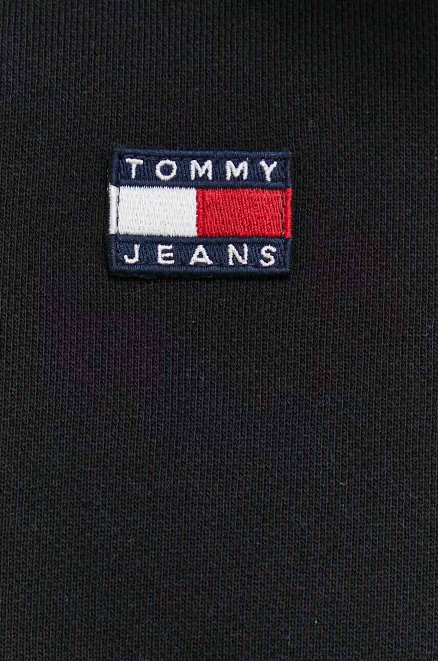 Tommy Jeans Памучен суичър в черно с апликация - Pepit.bg