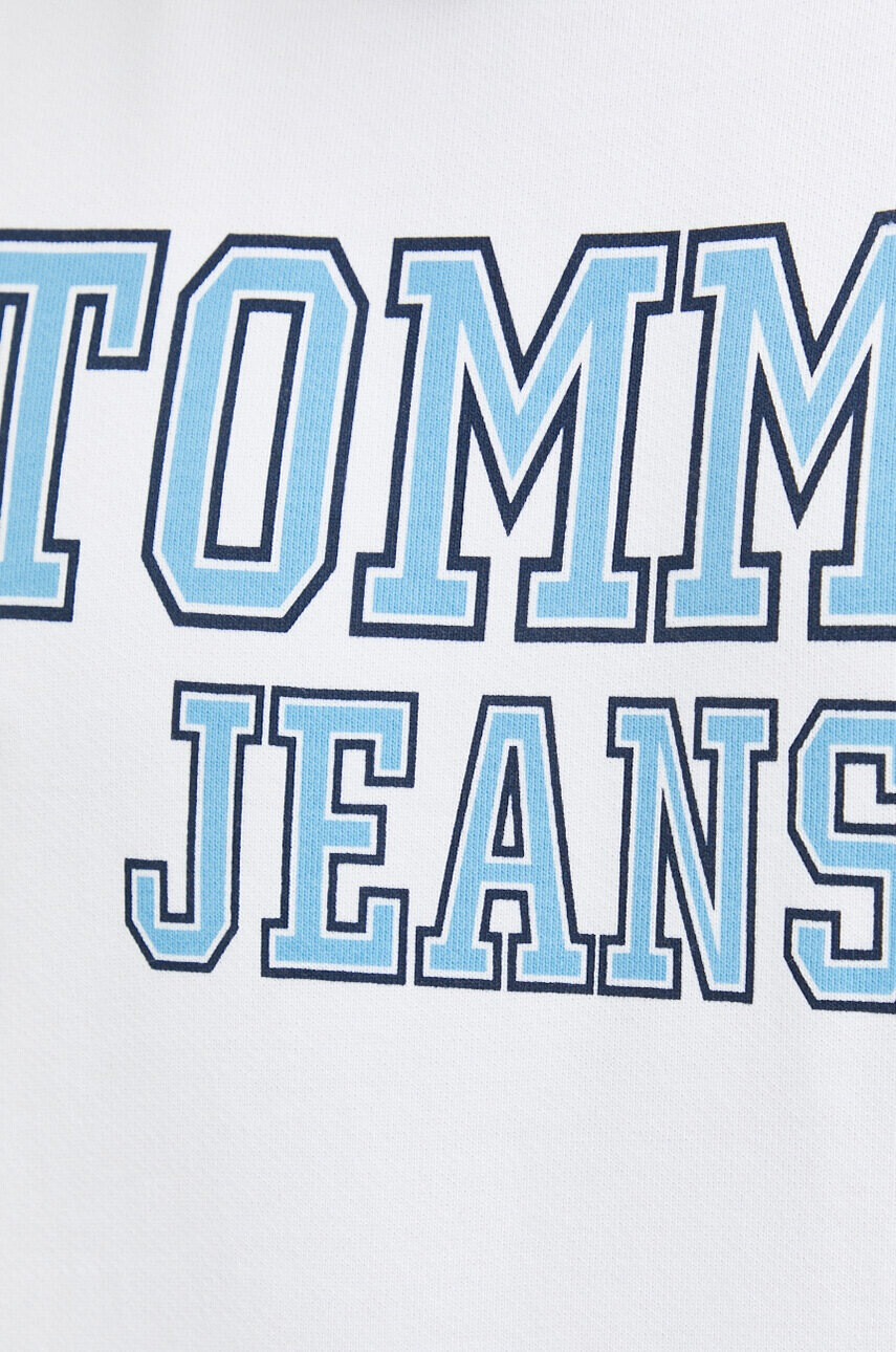 Tommy Jeans Памучен суичър в бяло с принт - Pepit.bg
