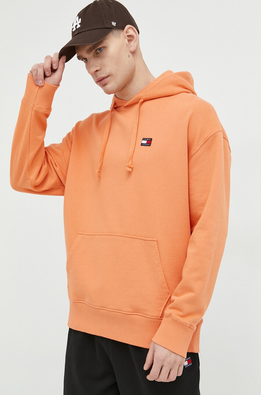Tommy Jeans Памучен суичър в зелено - Pepit.bg