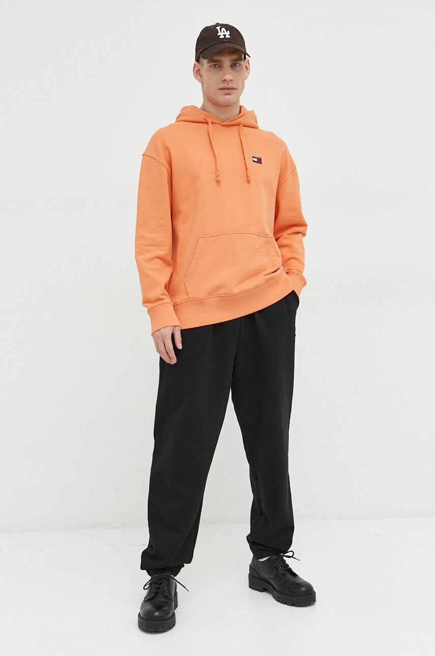 Tommy Jeans Памучен суичър в зелено - Pepit.bg