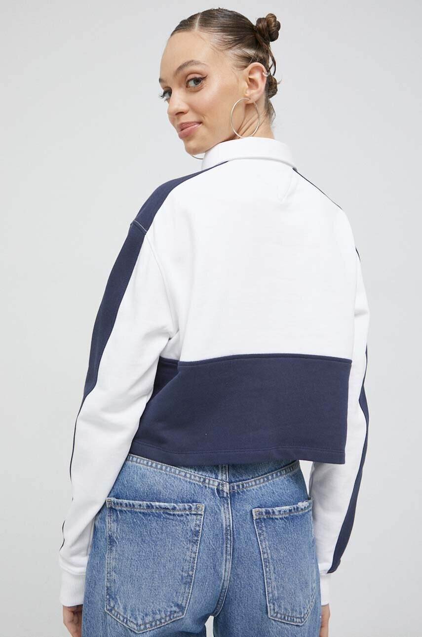 Tommy Jeans Памучен суичър в тъмносиньо с десен - Pepit.bg