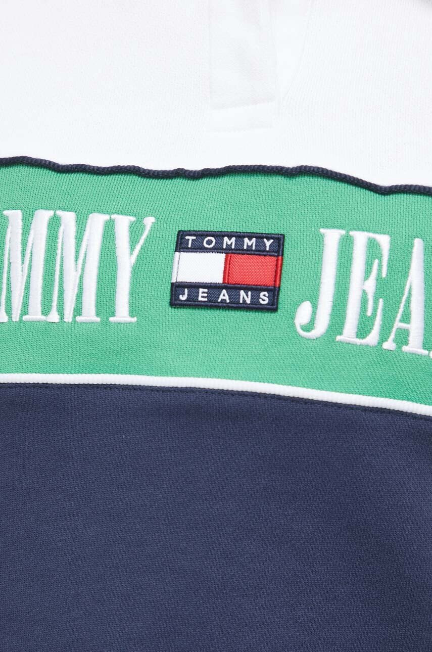 Tommy Jeans Памучен суичър в тъмносиньо с десен - Pepit.bg
