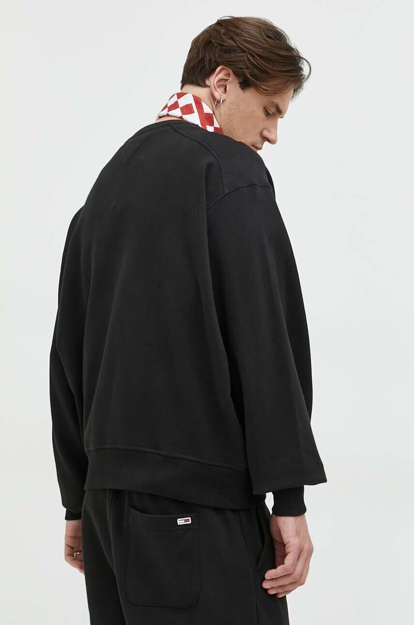 Tommy Jeans Памучен суичър в черно с апликация - Pepit.bg