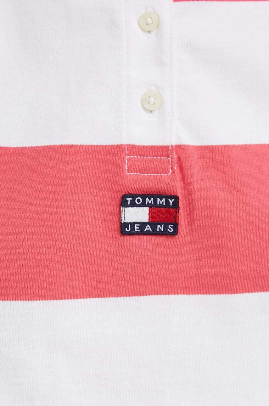 Tommy Jeans Памучен топ в розово - Pepit.bg