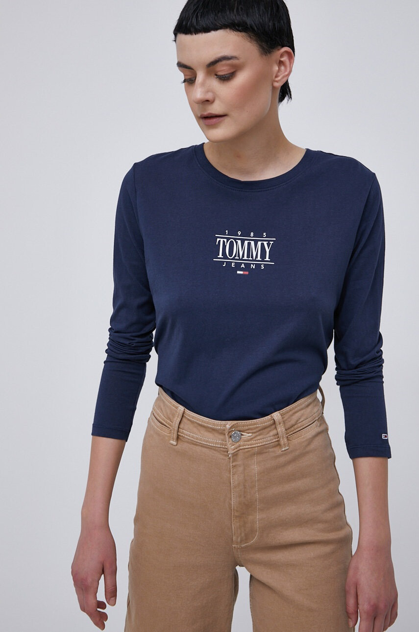 Tommy Jeans Памучна блуза с дълги ръкави - Pepit.bg