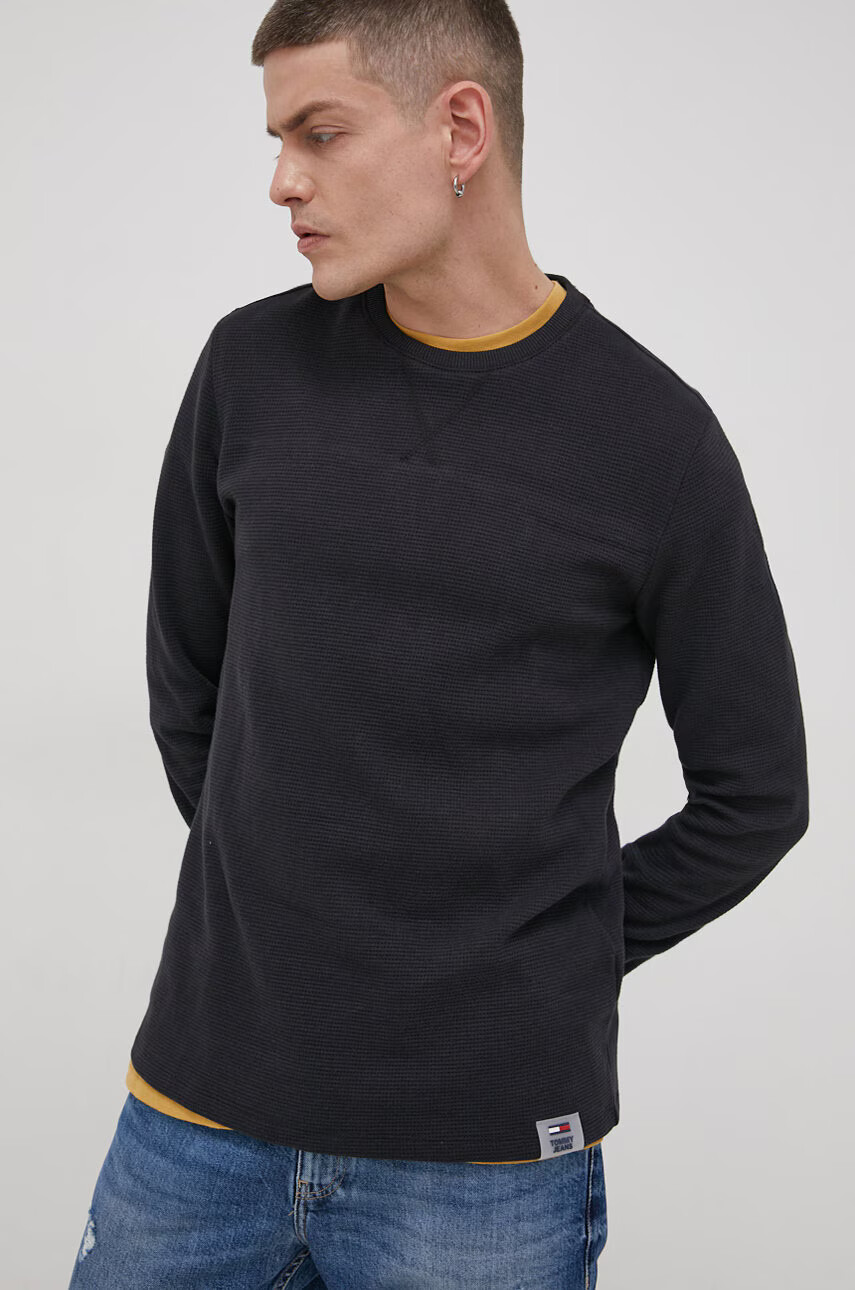Tommy Jeans Памучна блуза с дълги ръкави - Pepit.bg
