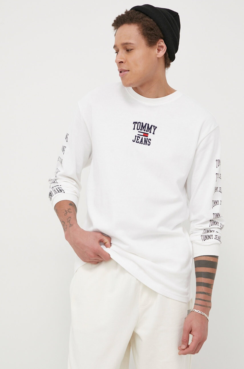 Tommy Jeans Памучна блуза с дълги ръкави - Pepit.bg