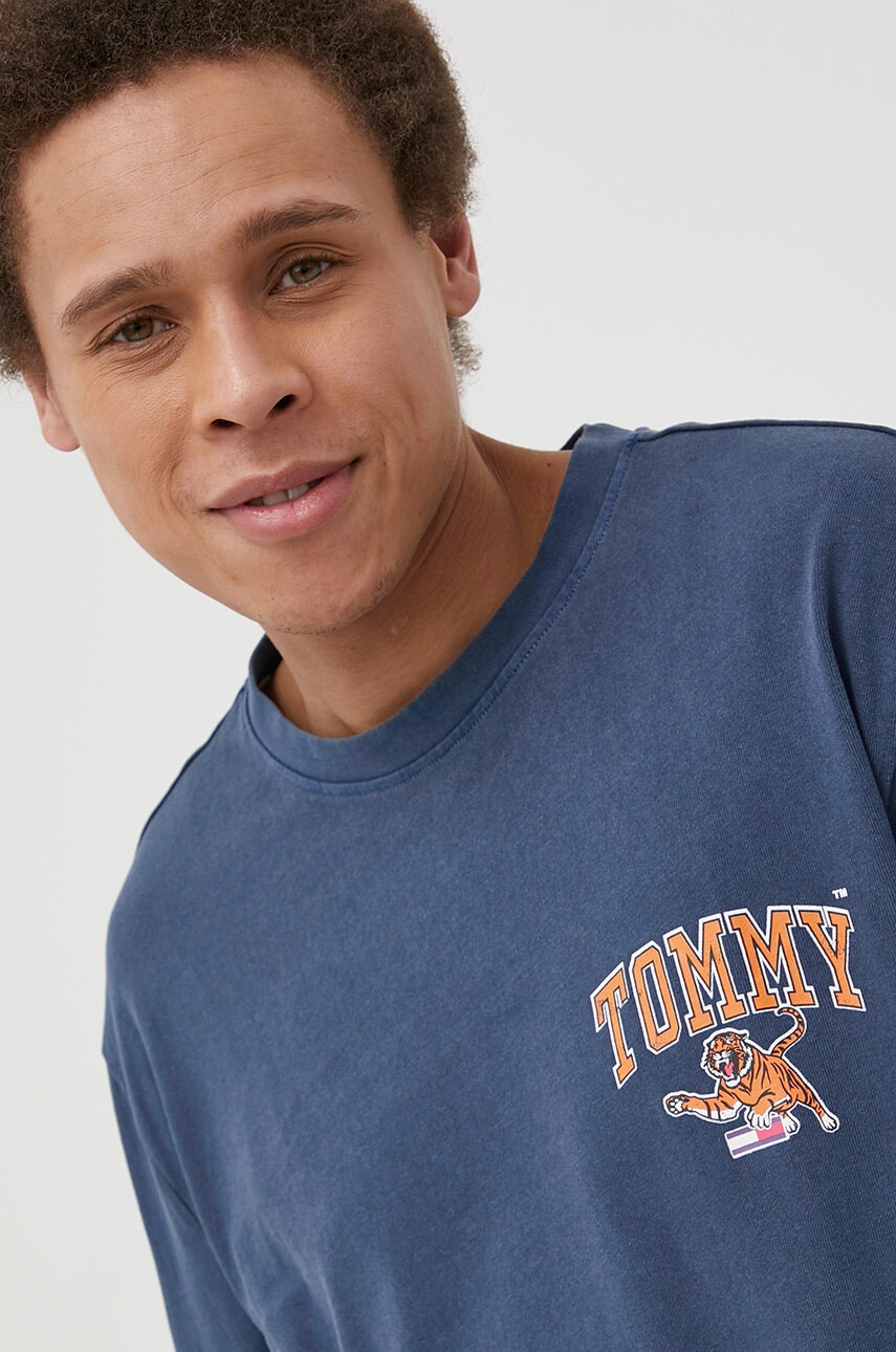 Tommy Jeans Памучна блуза с дълги ръкави - Pepit.bg