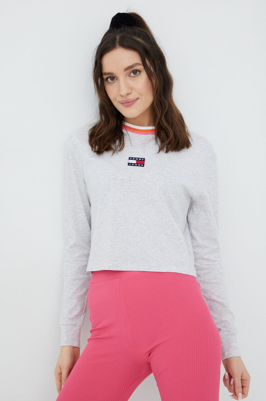 Tommy Jeans Памучна блуза с дълги ръкави - Pepit.bg