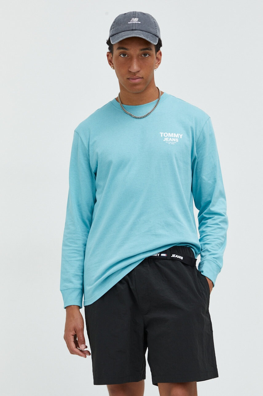 Tommy Jeans Памучна блуза с дълги ръкави - Pepit.bg