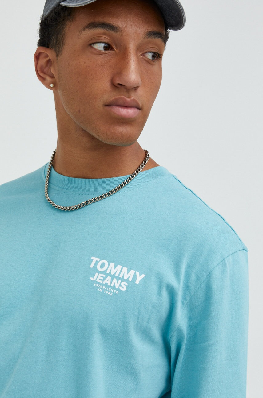 Tommy Jeans Памучна блуза с дълги ръкави - Pepit.bg
