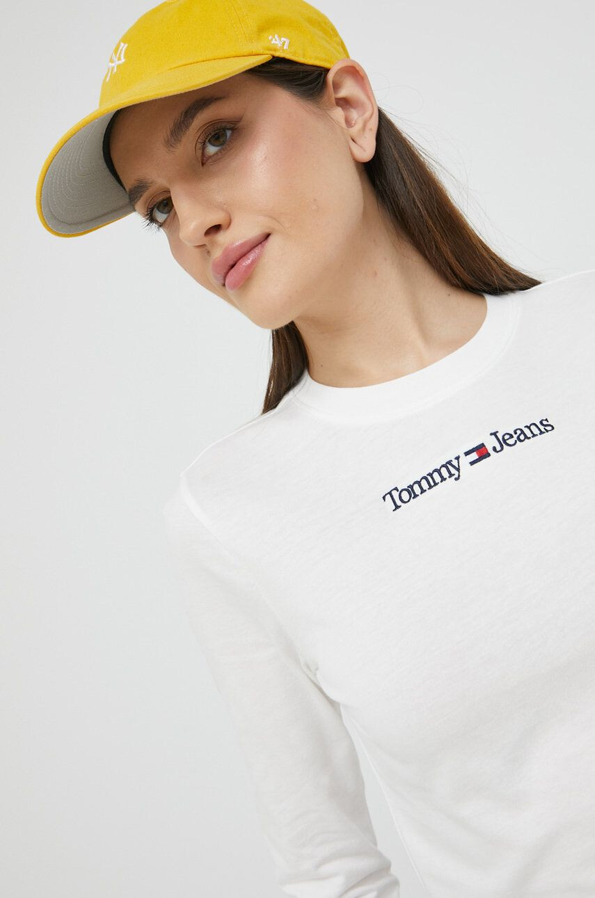 Tommy Jeans Памучна блуза с дълги ръкави - Pepit.bg