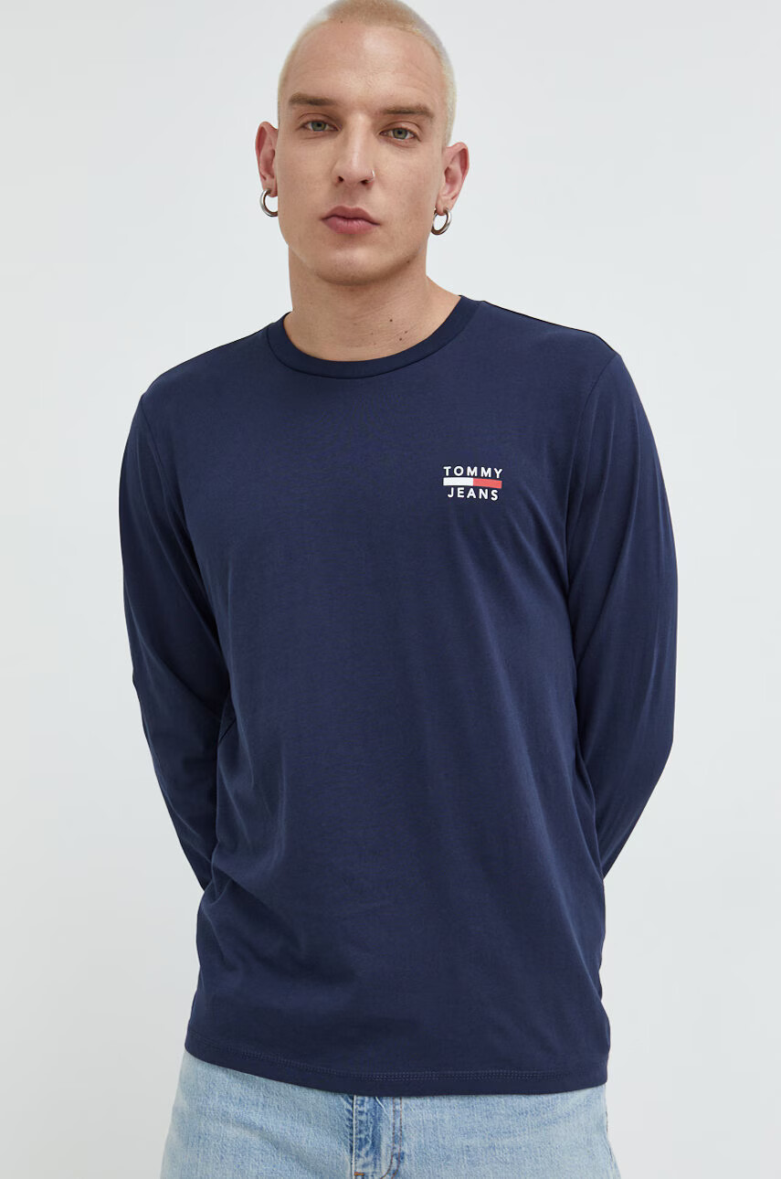 Tommy Jeans Памучна блуза с дълги ръкави - Pepit.bg