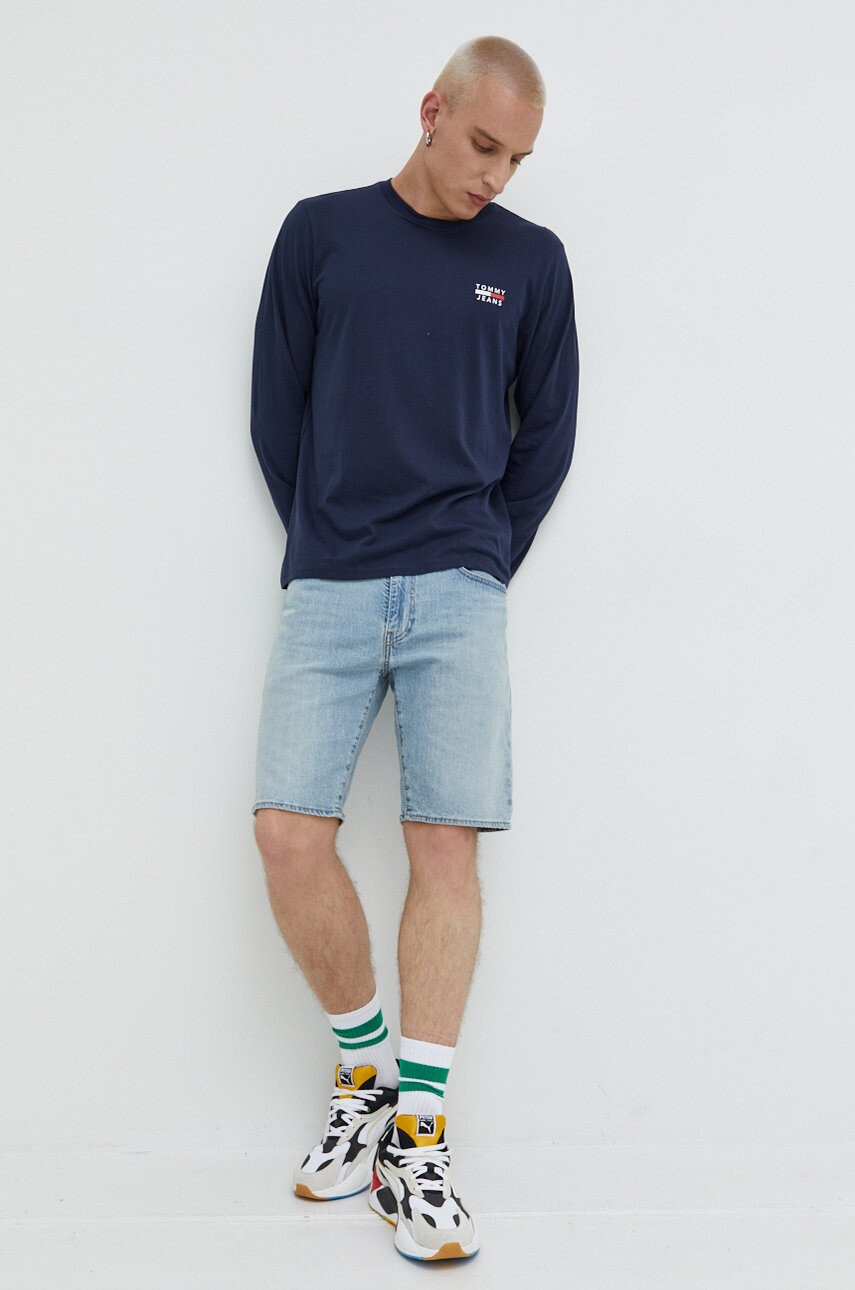 Tommy Jeans Памучна блуза с дълги ръкави - Pepit.bg