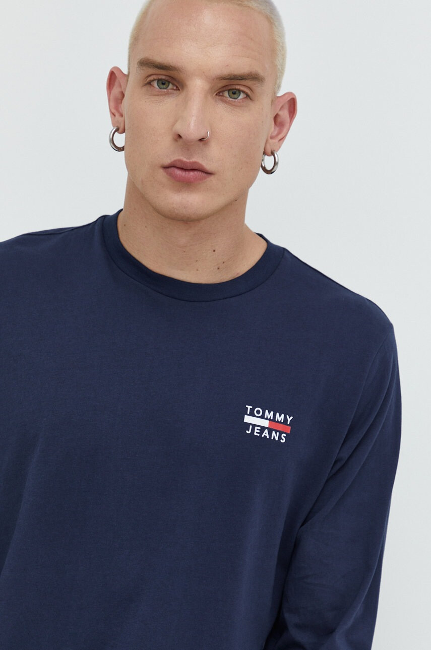 Tommy Jeans Памучна блуза с дълги ръкави - Pepit.bg