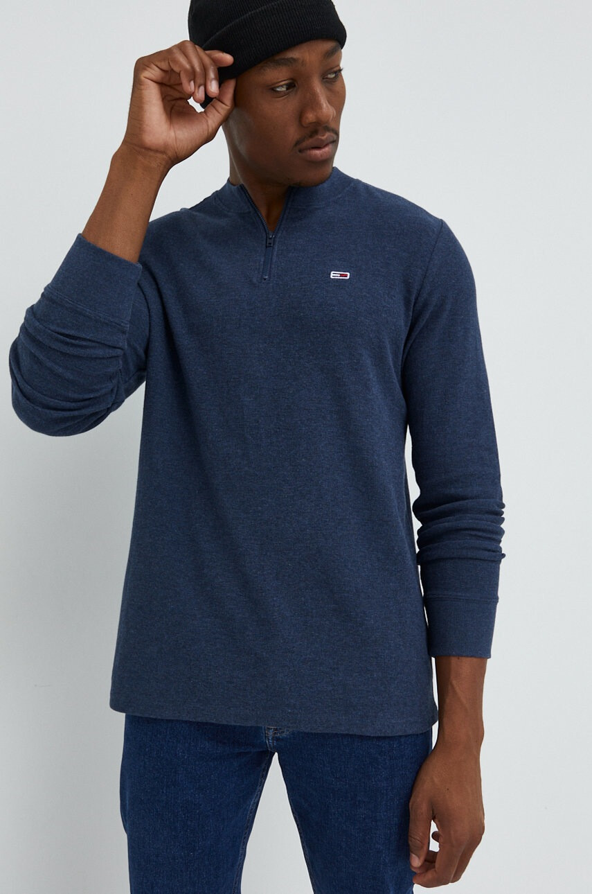 Tommy Jeans Памучна блуза с дълги ръкави - Pepit.bg