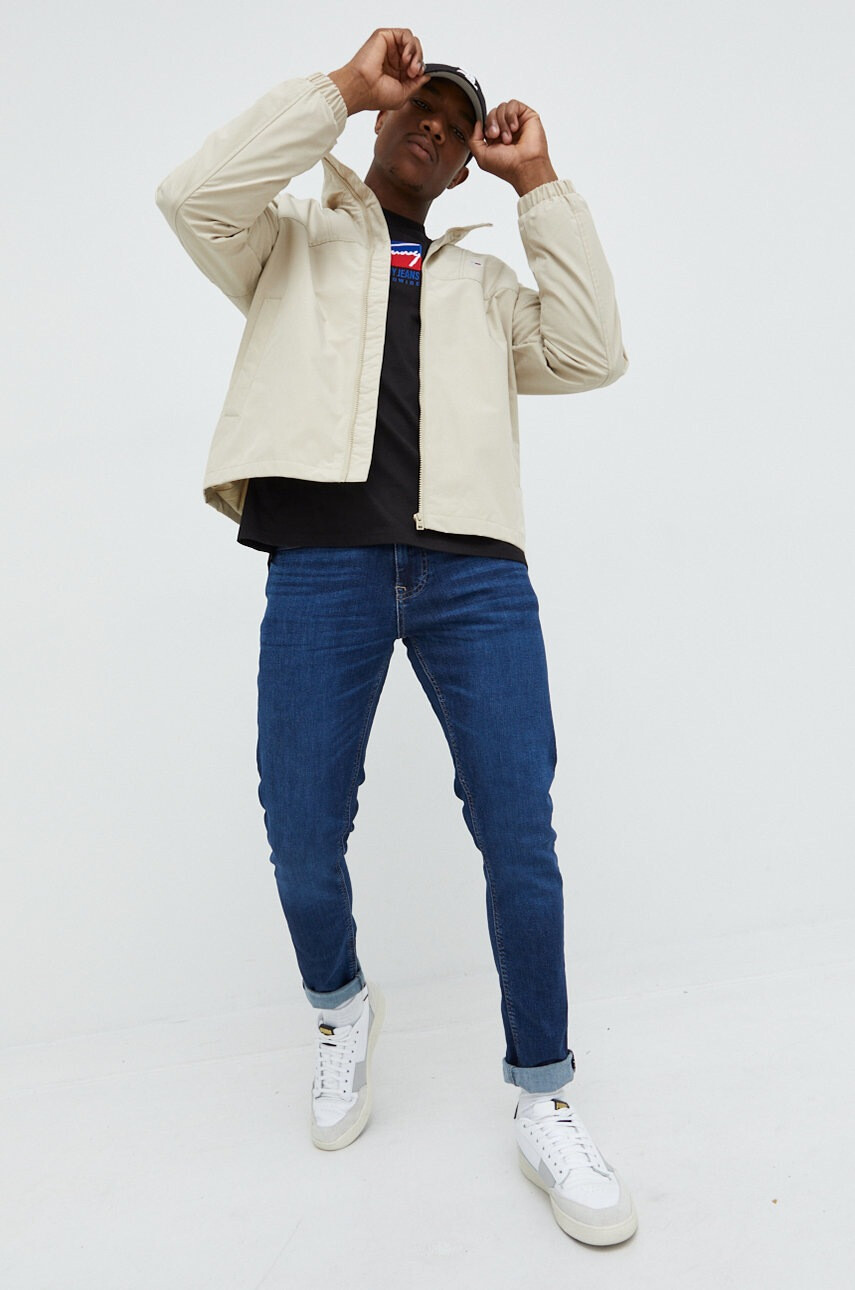 Tommy Jeans Памучна блуза с дълги ръкави - Pepit.bg