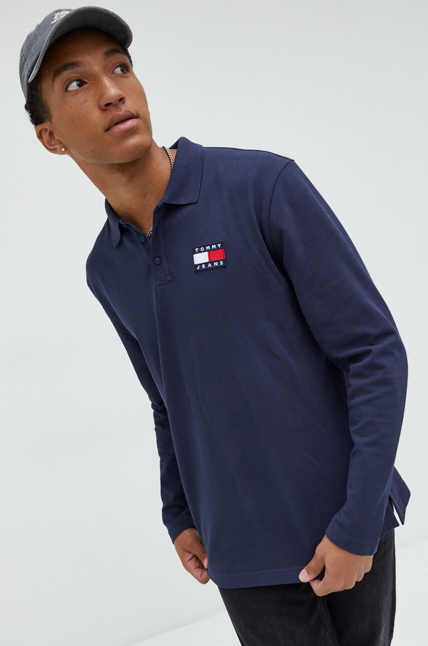 Tommy Jeans Памучна блуза с дълги ръкави - Pepit.bg