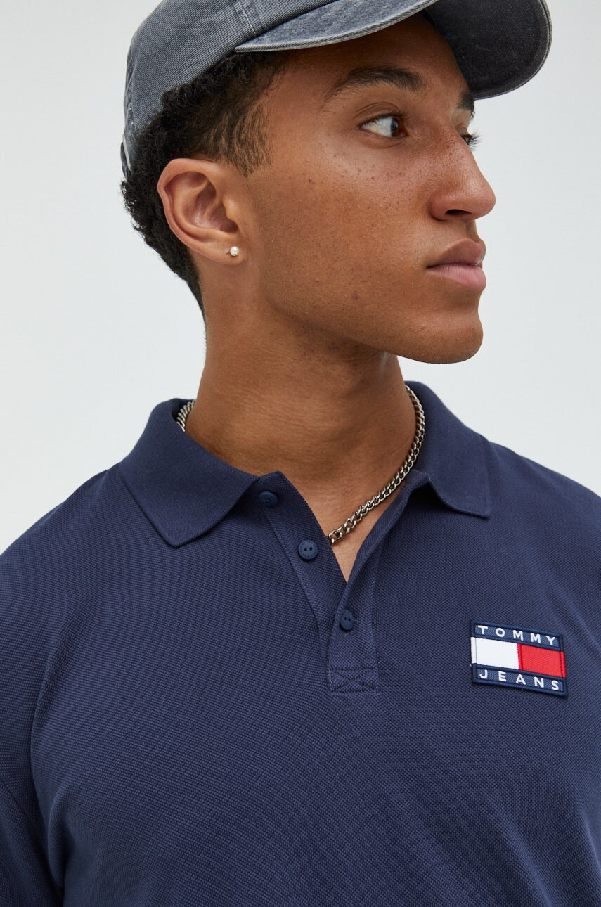 Tommy Jeans Памучна блуза с дълги ръкави - Pepit.bg
