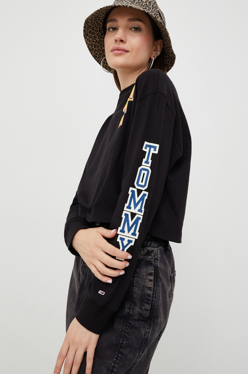 Tommy Jeans Памучна блуза с дълги ръкави - Pepit.bg