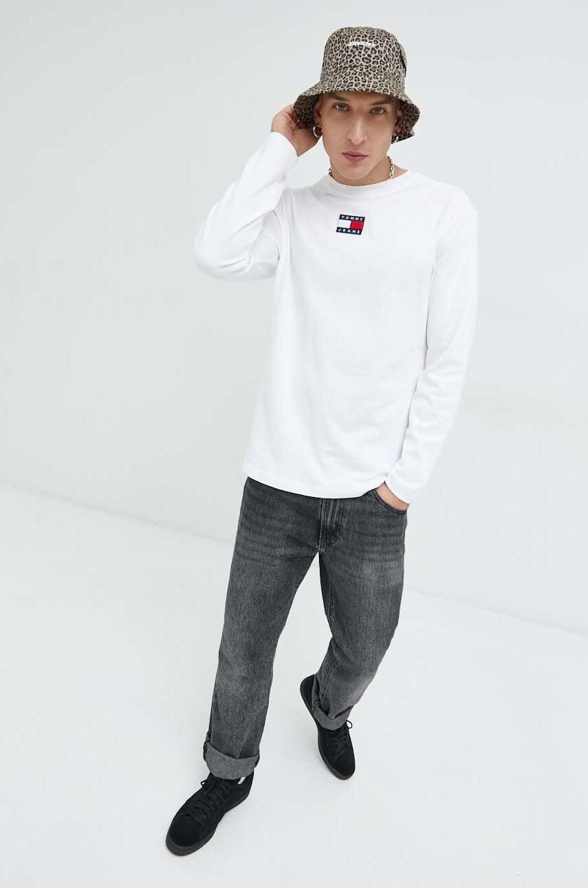 Tommy Jeans Памучна блуза с дълги ръкави - Pepit.bg