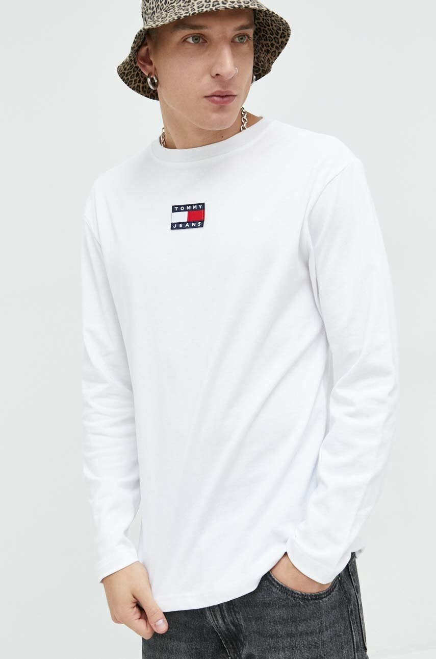 Tommy Jeans Памучна блуза с дълги ръкави - Pepit.bg