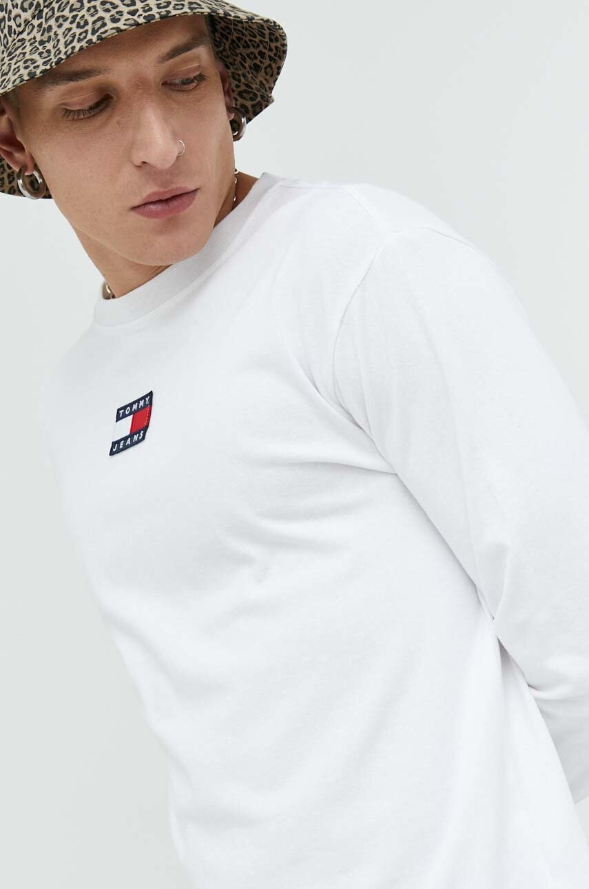 Tommy Jeans Памучна блуза с дълги ръкави - Pepit.bg