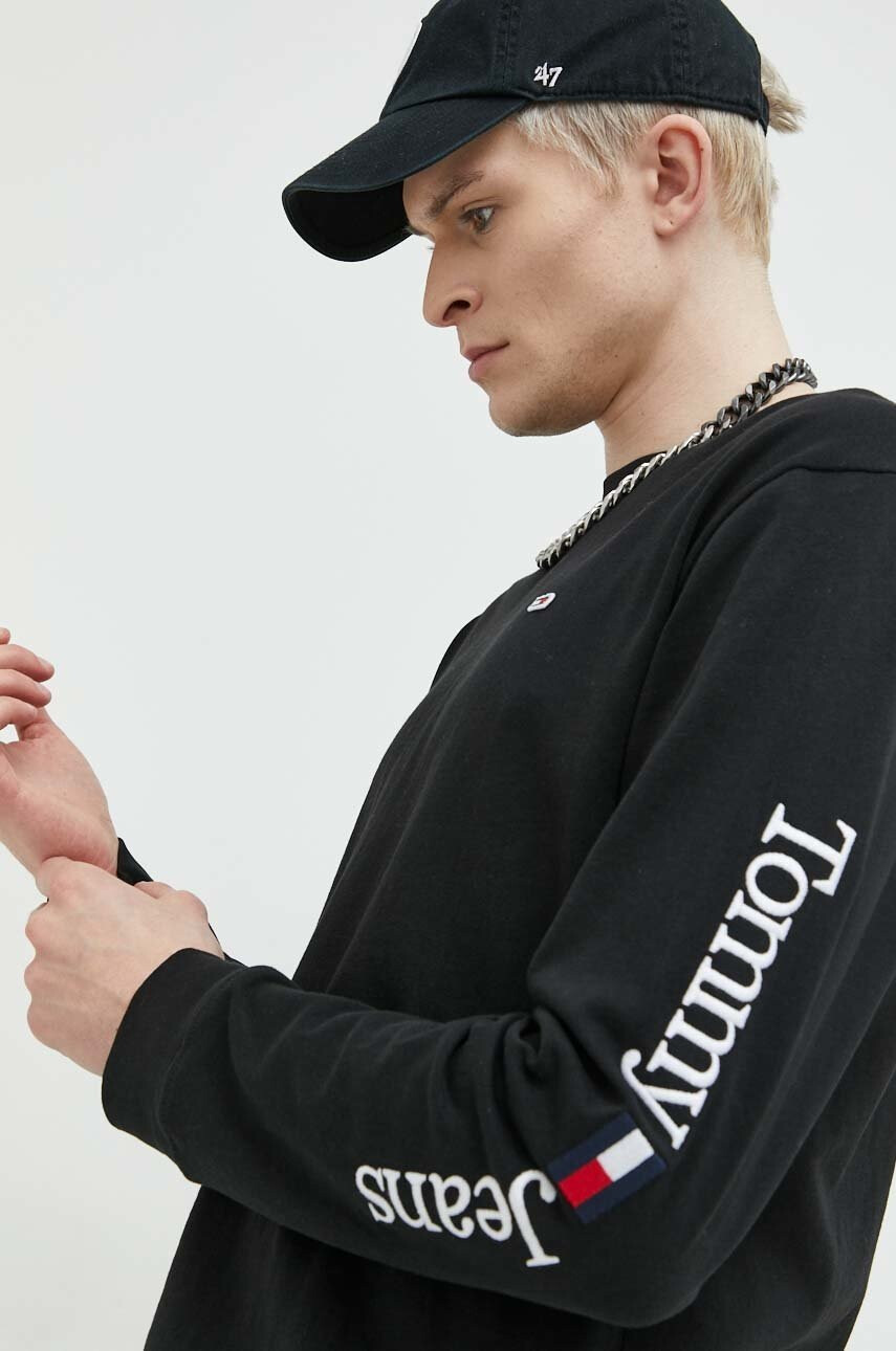 Tommy Jeans Памучна блуза с дълги ръкави - Pepit.bg