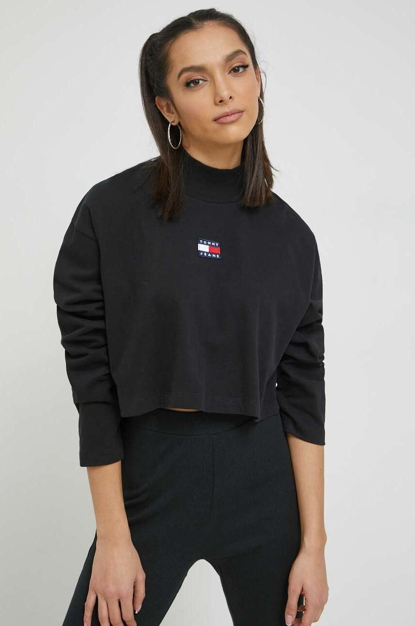Tommy Jeans Памучна блуза с дълги ръкави - Pepit.bg