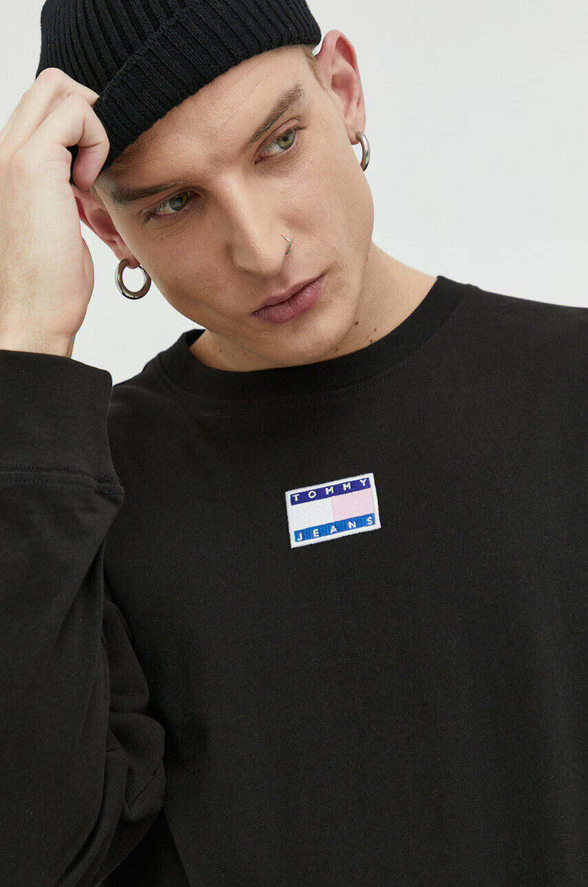 Tommy Jeans Памучна блуза с дълги ръкави - Pepit.bg
