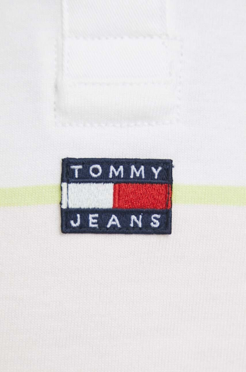 Tommy Jeans Памучна блуза с дълги ръкави в розово - Pepit.bg