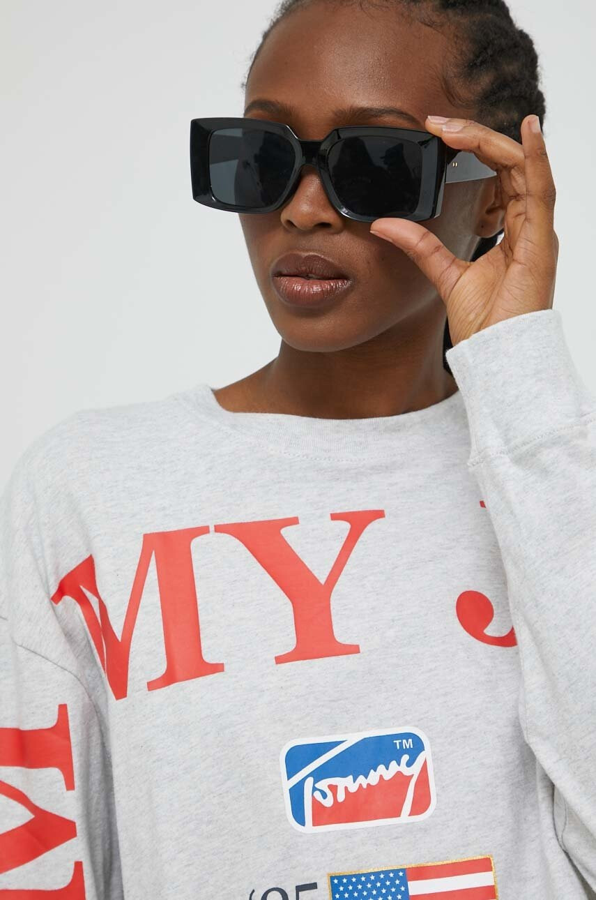 Tommy Jeans Памучна блуза с дълги ръкави - Pepit.bg
