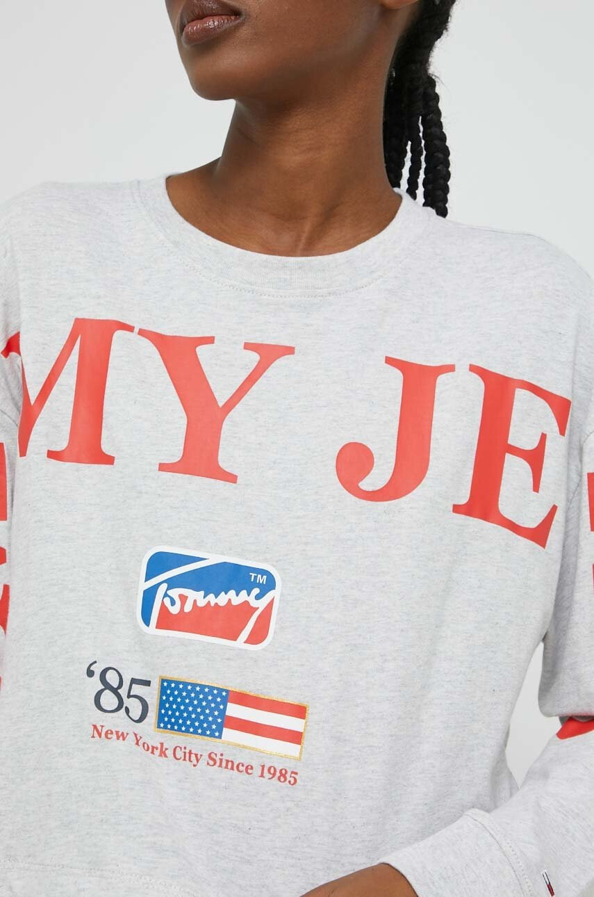 Tommy Jeans Памучна блуза с дълги ръкави - Pepit.bg