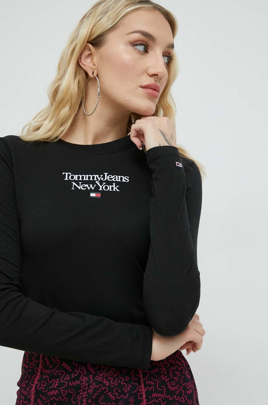 Tommy Jeans Памучна блуза с дълги ръкави - Pepit.bg