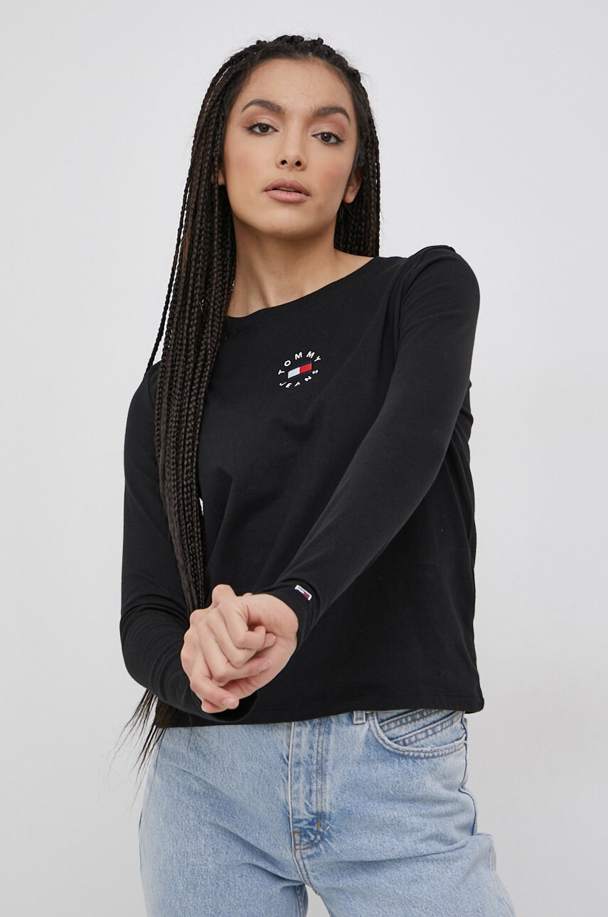 Tommy Jeans Памучна блуза с дълги ръкави - Pepit.bg