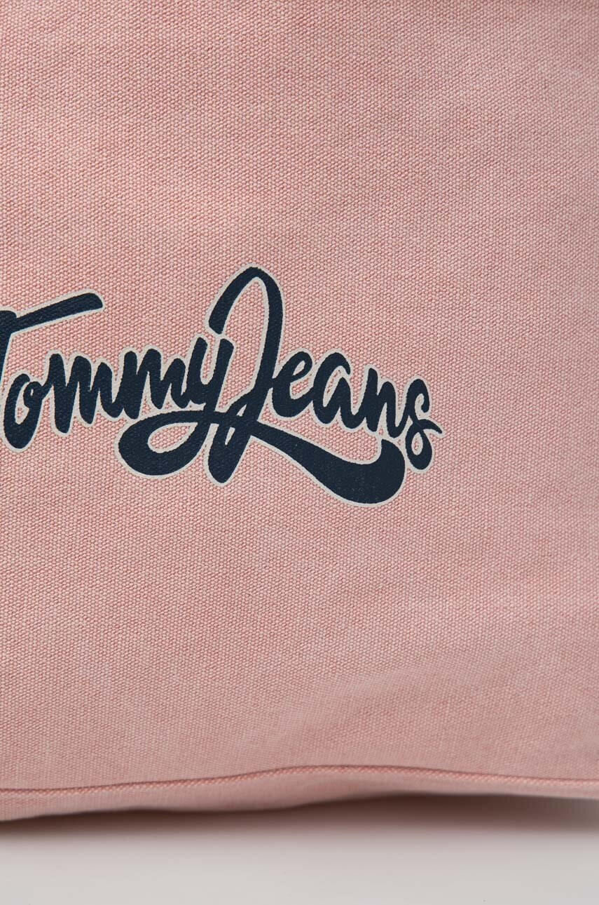 Tommy Jeans Памучна чанта в розово - Pepit.bg