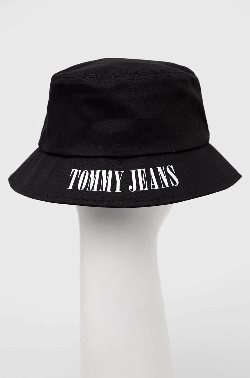 Tommy Jeans Памучна капела в черно от памук - Pepit.bg