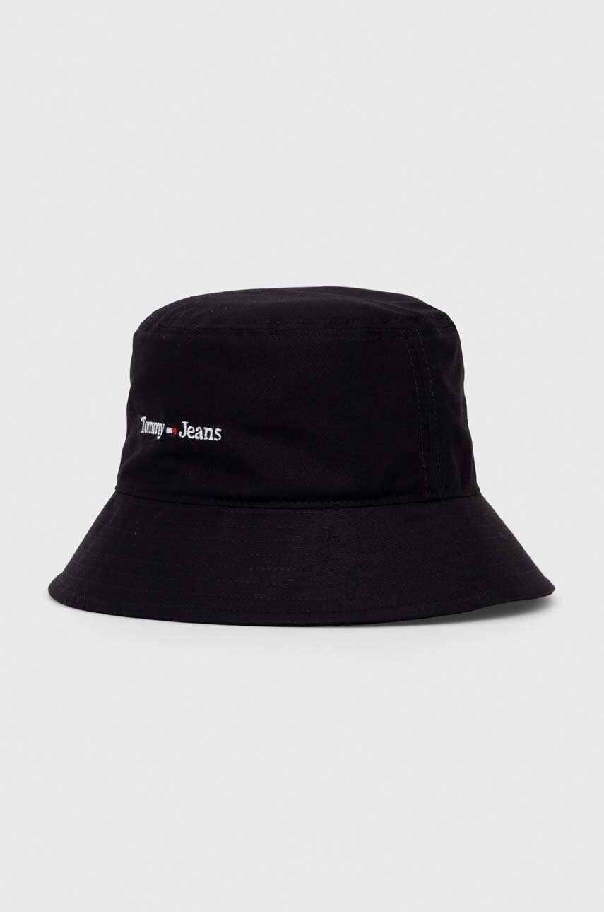 Tommy Jeans Памучна капела в черно от памук - Pepit.bg