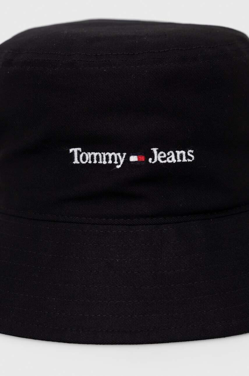 Tommy Jeans Памучна капела в черно от памук - Pepit.bg