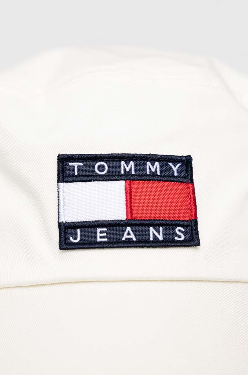 Tommy Jeans Памучна капела в бяло от памук - Pepit.bg