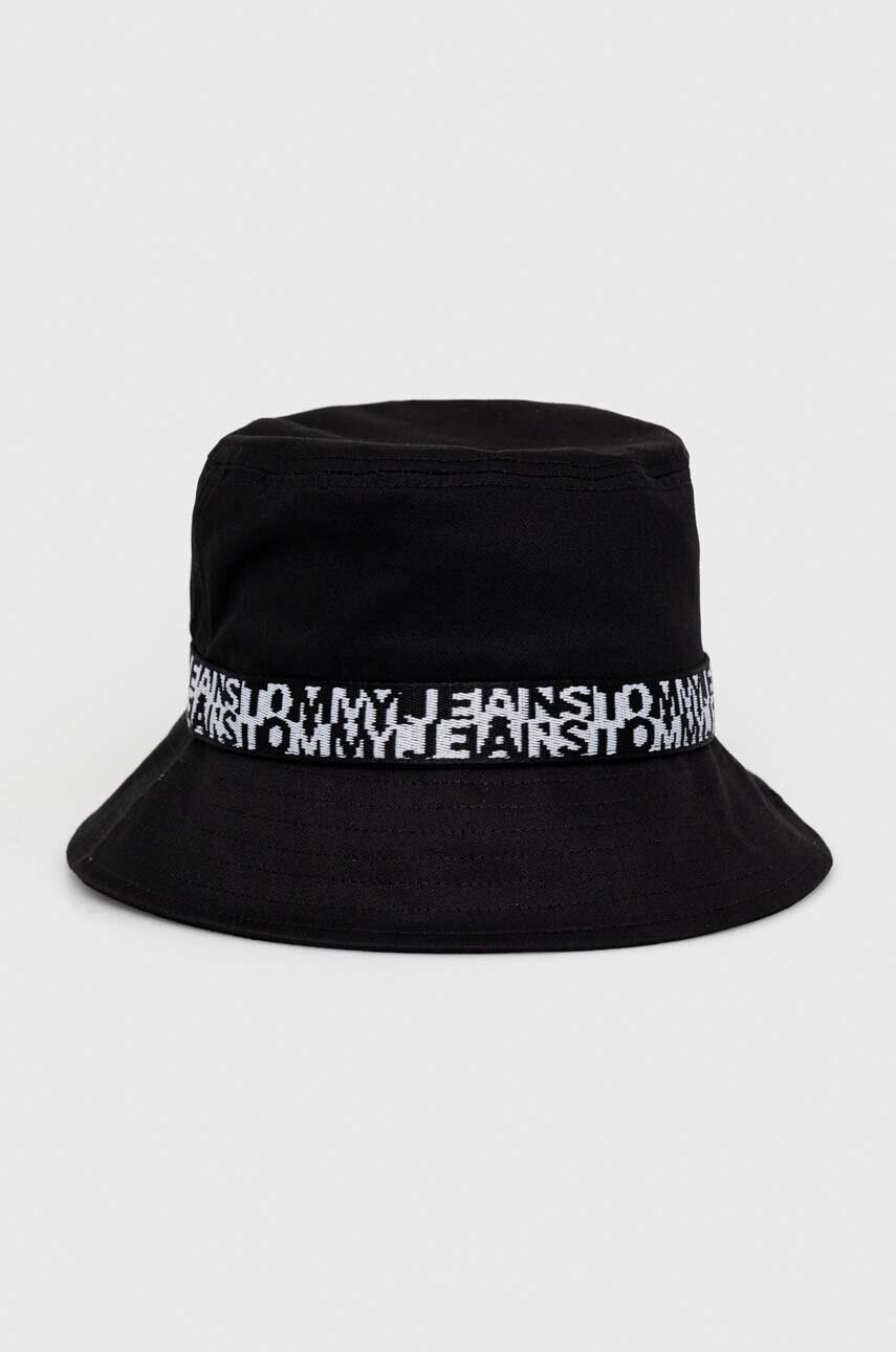 Tommy Jeans Памучна капела в черно от памук - Pepit.bg