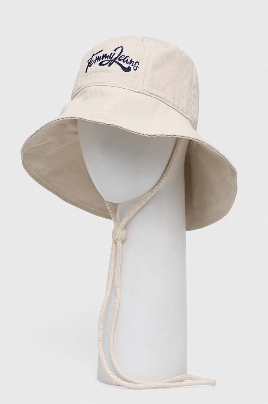 Tommy Jeans Памучна капела в бежово от памук - Pepit.bg