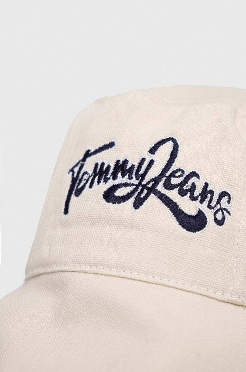 Tommy Jeans Памучна капела в бежово от памук - Pepit.bg