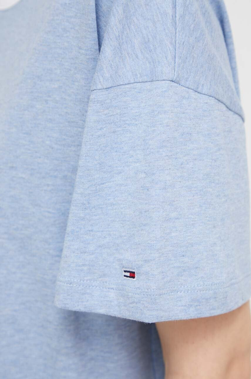 Tommy Jeans Памучна нощница в синьо - Pepit.bg