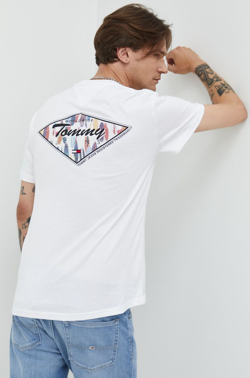 Tommy Jeans Памучна тениска - Pepit.bg