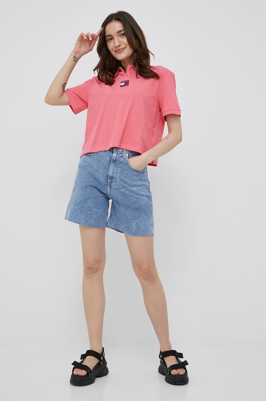 Tommy Jeans Памучна тениска - Pepit.bg