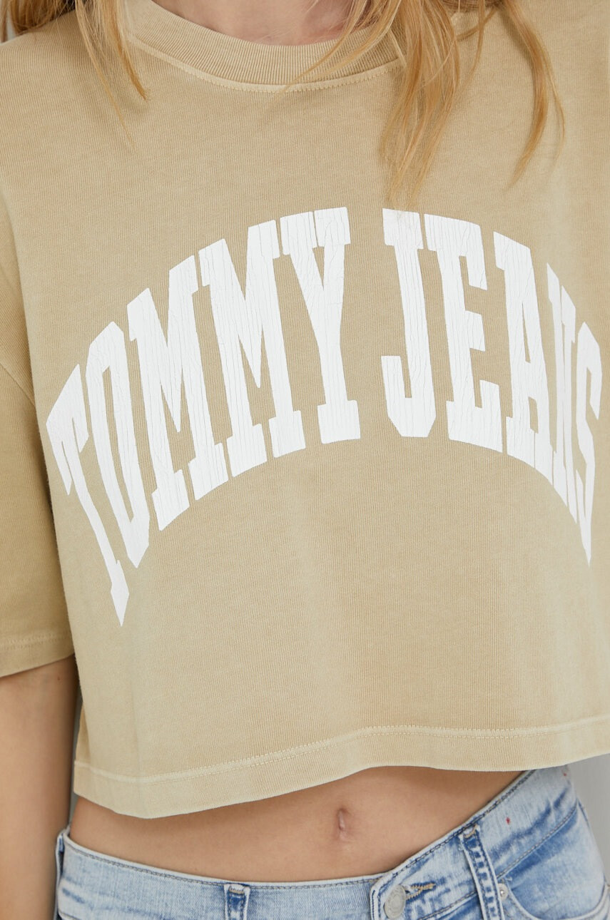 Tommy Jeans Памучна тениска с принт - Pepit.bg