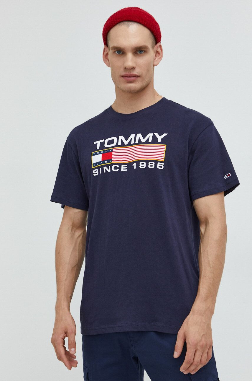 Tommy Jeans Памучна тениска в розово - Pepit.bg