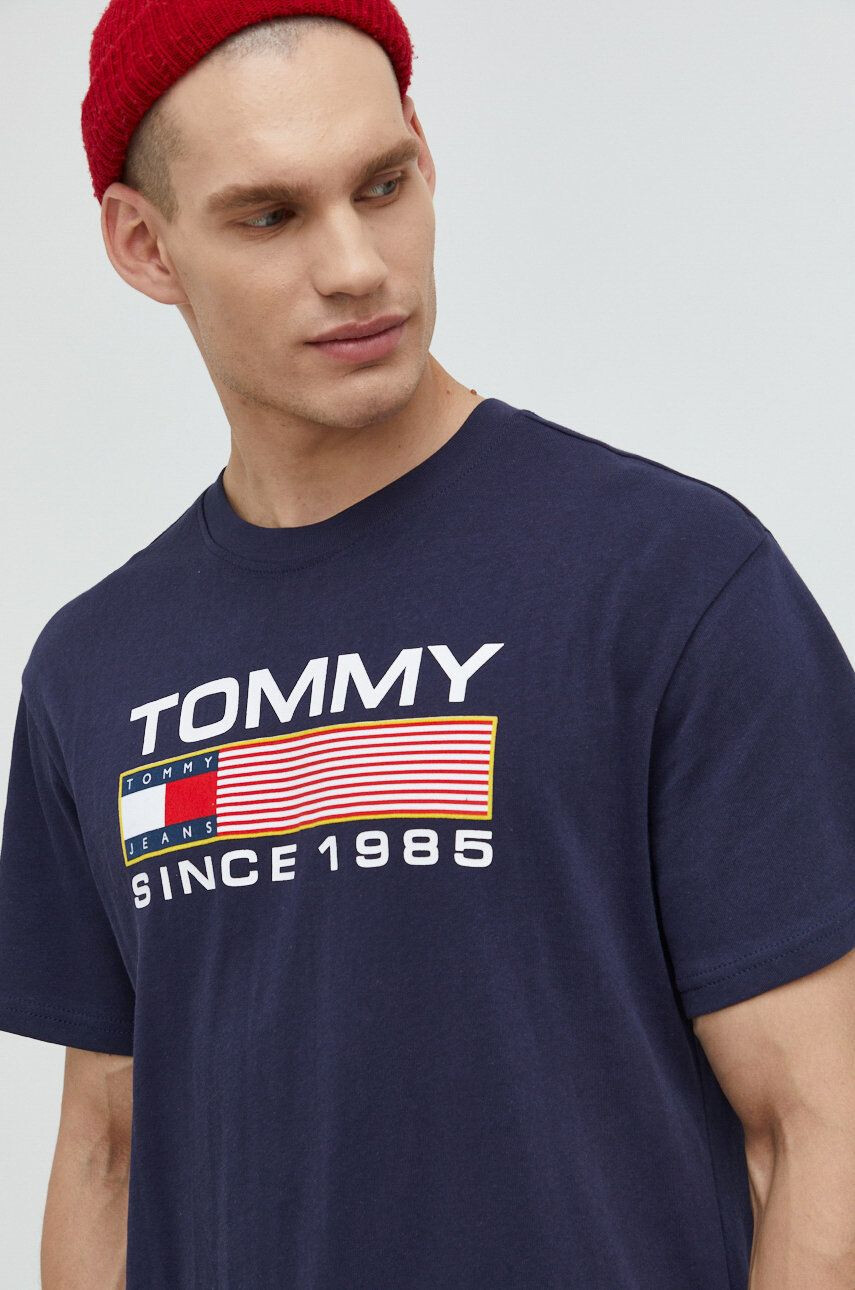 Tommy Jeans Памучна тениска в розово - Pepit.bg