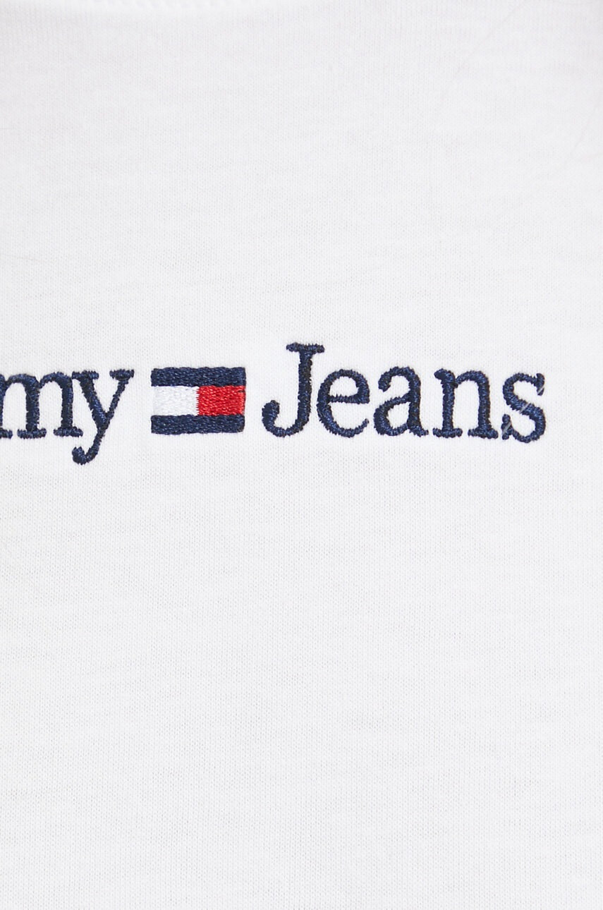 Tommy Jeans Памучна тениска в бяло - Pepit.bg